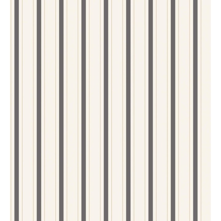 Papel pintado rayas clásicas finas gris carbón - Albert Stripes 684441