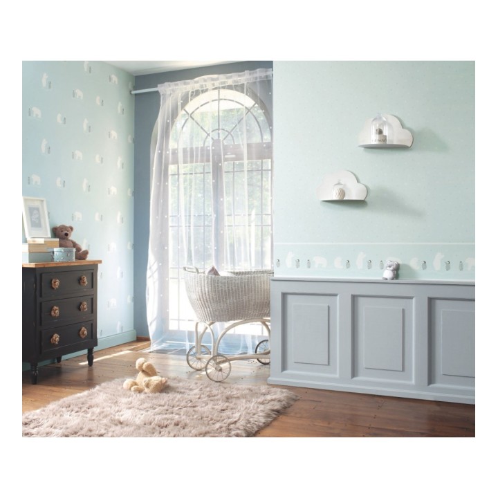 Papel pintado infantil pingüinos y osos polares - Polar fun 126530