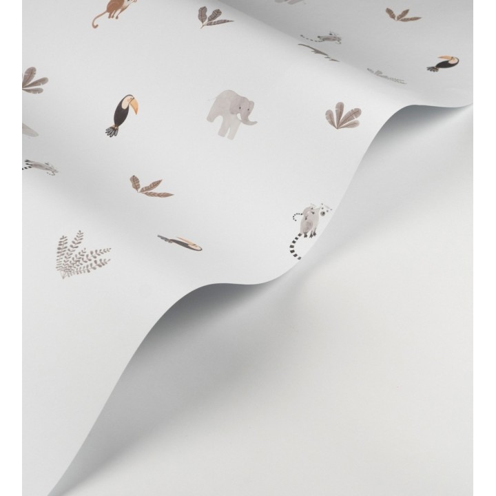 Papel pintado selva infantil con animales y plantas - Sahara Spirit 684458