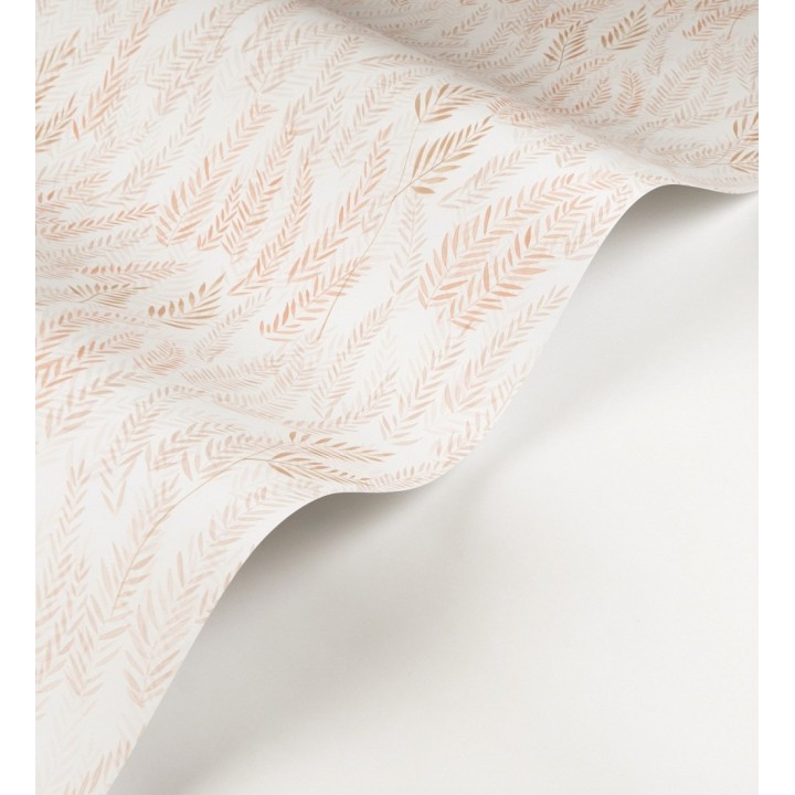 Papel pintado de hojas en tonos coral y beige - Lara Willow 684465
