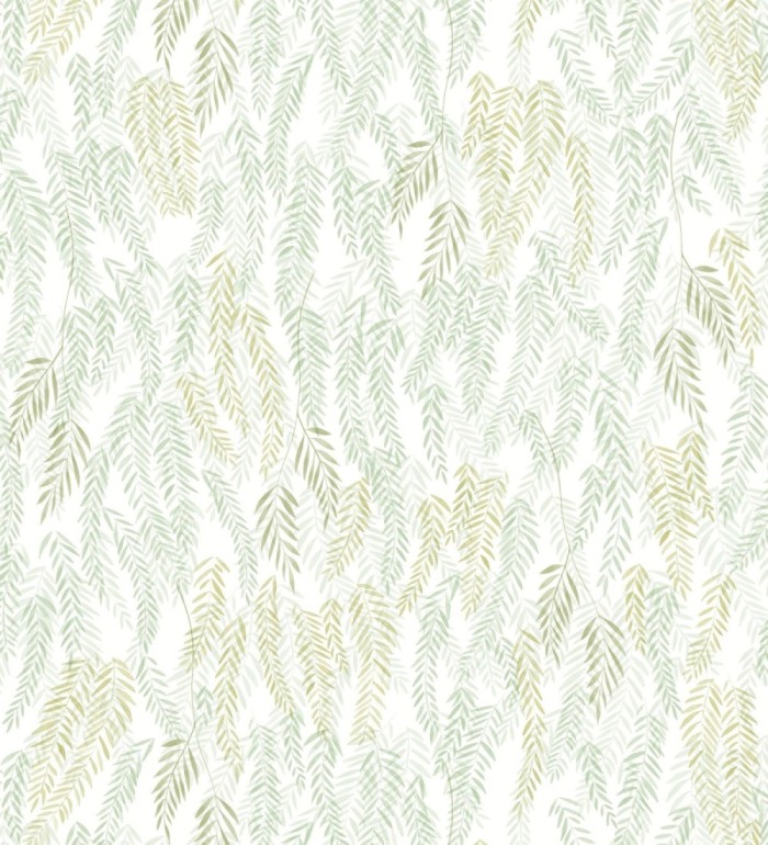 Papel pintado de hojas en tonos verdes - Lara Willow 684466