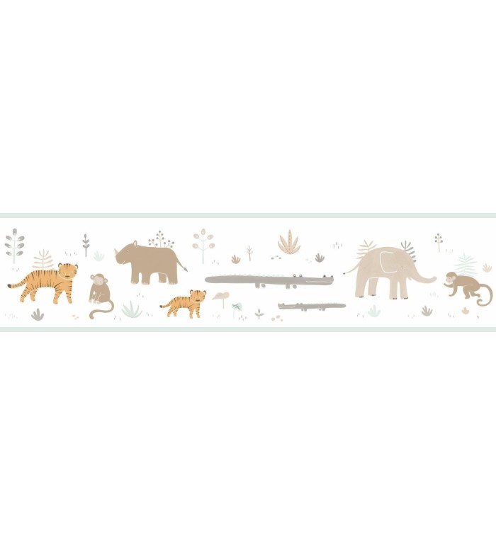 Cenefa  infantil animales africanos - Safari Fun 126543