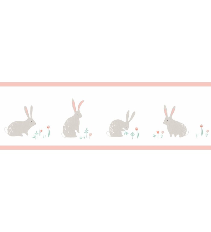 Cenefa infantil de conejos - Cute Rabbits 126546