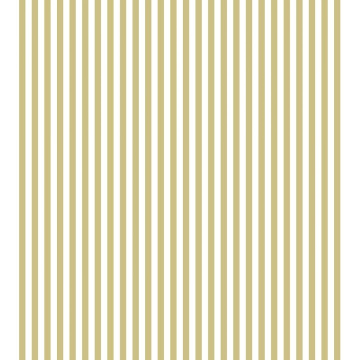 Papel pintado rayas finas infantiles tonos mostaza y blanco - Andy Stripes 684490