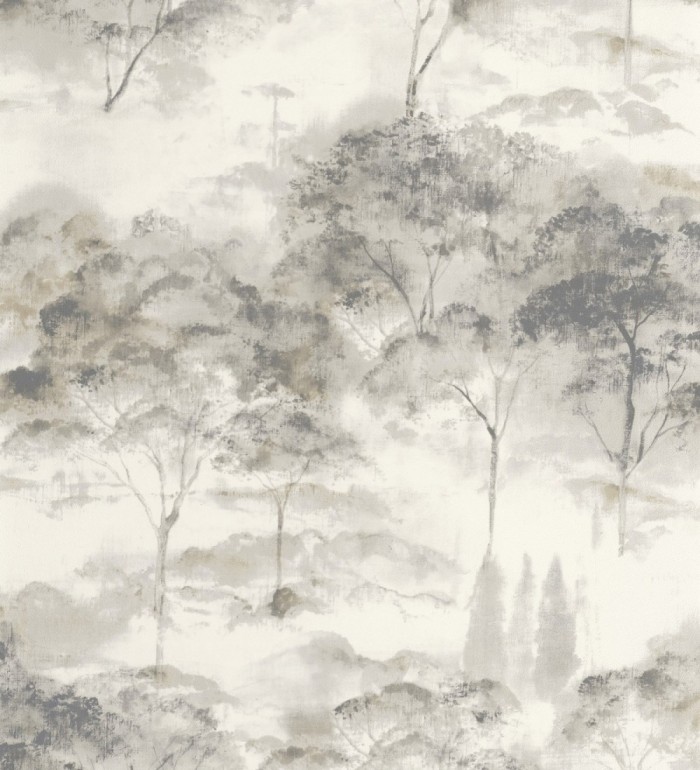 Papel pintado lienzo de árboles al óleo estilo impresionismo tradicional - Giverny Artistic 684497