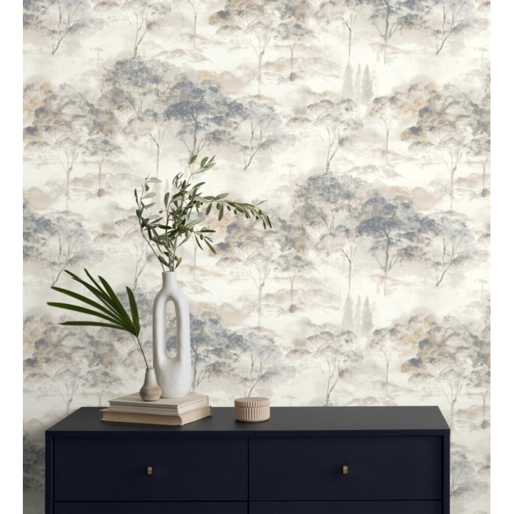 Papel pintado lienzo de árboles al óleo estilo impresionismo tradicional - Giverny Artistic 684497