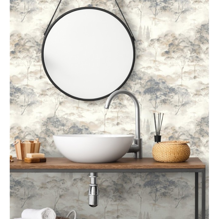 Papel pintado lienzo de árboles al óleo estilo impresionismo tradicional - Giverny Artistic 684497