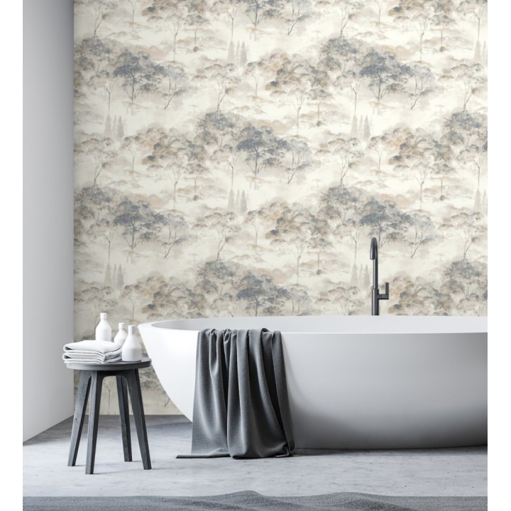 Papel pintado lienzo de árboles al óleo estilo impresionismo tradicional - Giverny Artistic 684497