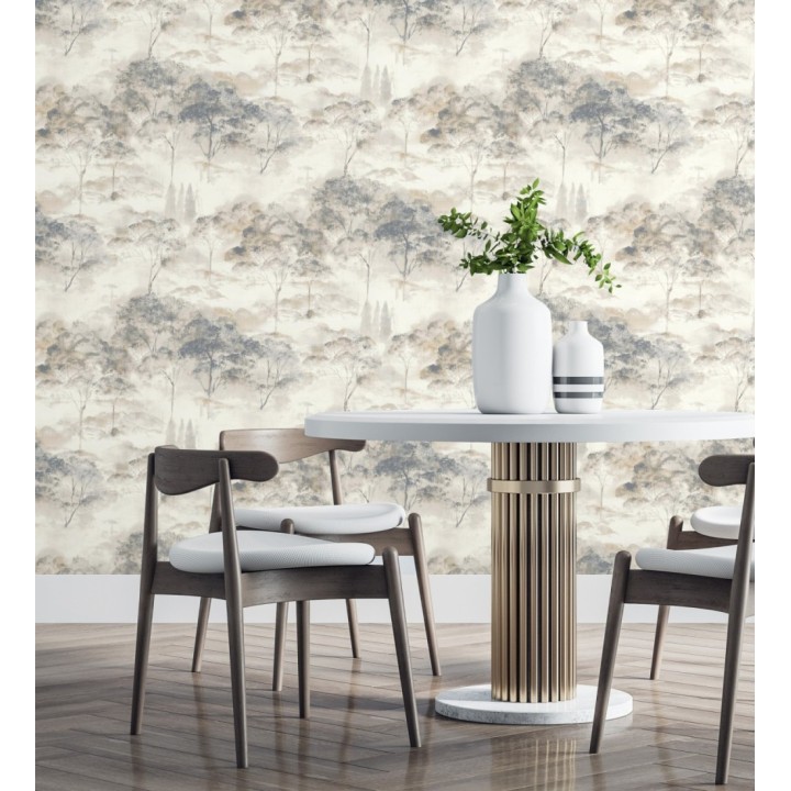 Papel pintado lienzo de árboles al óleo estilo impresionismo tradicional - Giverny Artistic 684497