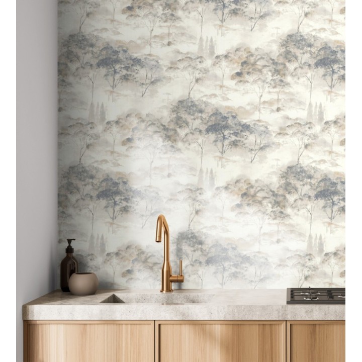 Papel pintado lienzo de árboles al óleo estilo impresionismo tradicional - Giverny Artistic 684497