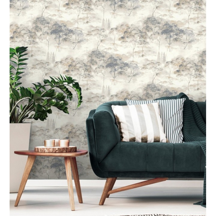 Papel pintado lienzo de árboles al óleo estilo impresionismo tradicional - Giverny Artistic 684497