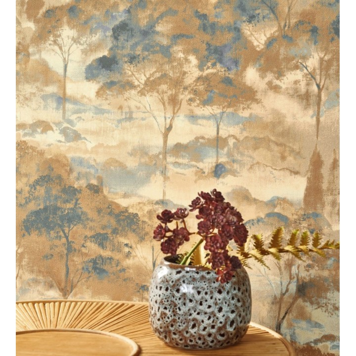 Papel pintado lienzo de árboles al óleo estilo impresionismo tradicional - Giverny Artistic 684498