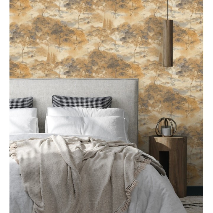 Papel pintado lienzo de árboles al óleo estilo impresionismo tradicional - Giverny Artistic 684498