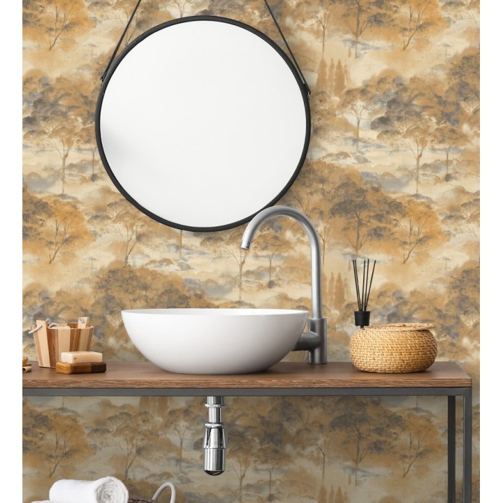 Papel pintado lienzo de árboles al óleo estilo impresionismo tradicional - Giverny Artistic 684498