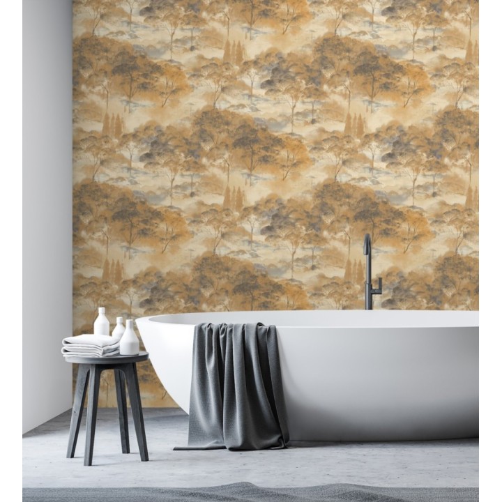 Papel pintado lienzo de árboles al óleo estilo impresionismo tradicional - Giverny Artistic 684498