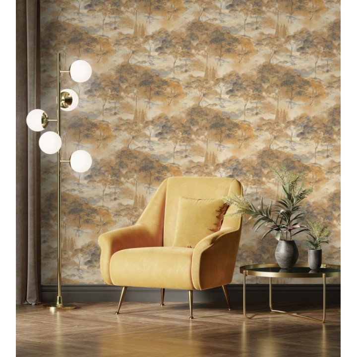 Papel pintado lienzo de árboles al óleo estilo impresionismo tradicional - Giverny Artistic 684498