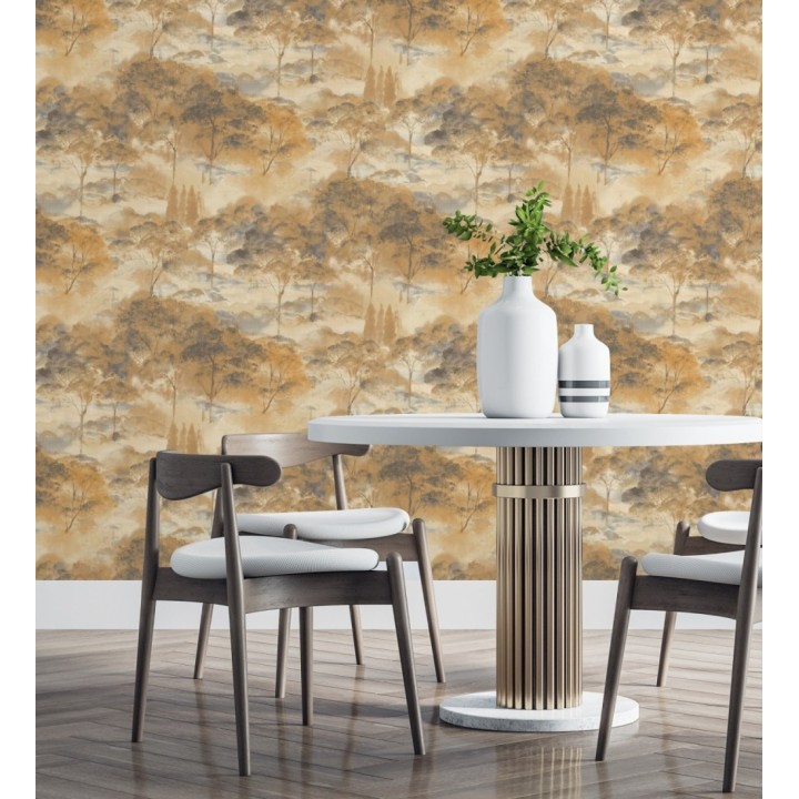 Papel pintado lienzo de árboles al óleo estilo impresionismo tradicional - Giverny Artistic 684498