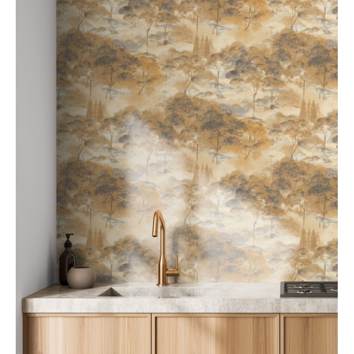 Papel pintado lienzo de árboles al óleo estilo impresionismo tradicional - Giverny Artistic 684498