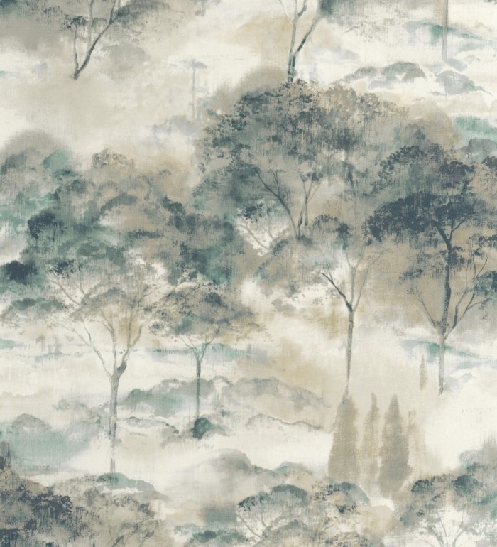 Papel pintado lienzo de árboles al óleo estilo impresionismo tradicional - Giverny Artistic 684499