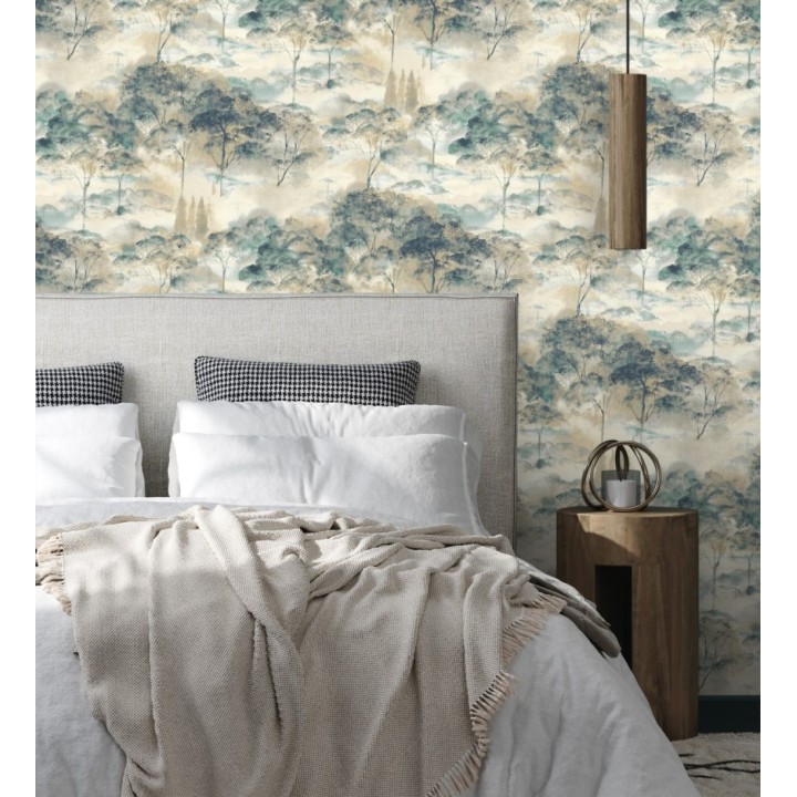 Papel pintado lienzo de árboles al óleo estilo impresionismo tradicional - Giverny Artistic 684499