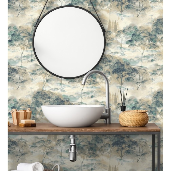 Papel pintado lienzo de árboles al óleo estilo impresionismo tradicional - Giverny Artistic 684499