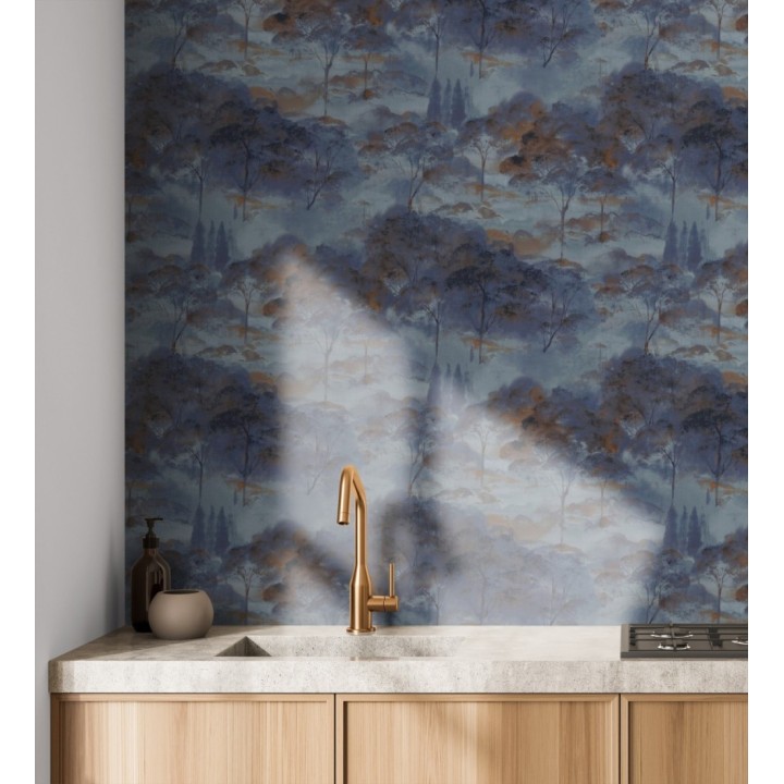 Papel pintado lienzo de árboles al óleo estilo impresionismo tradicional - Giverny Artistic 684500