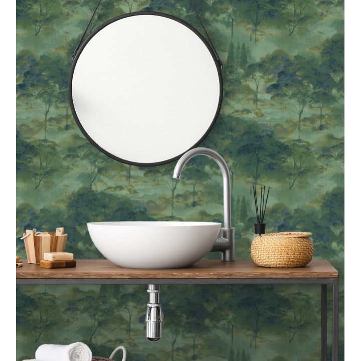 Papel pintado lienzo de árboles al óleo estilo impresionismo tradicional - Giverny Artistic 684501