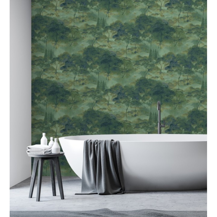 Papel pintado lienzo de árboles al óleo estilo impresionismo tradicional - Giverny Artistic 684501