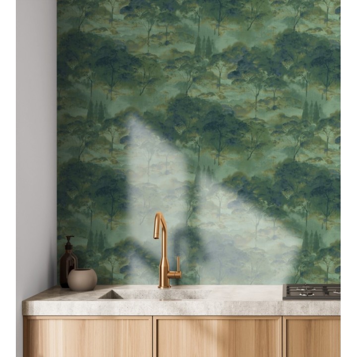 Papel pintado lienzo de árboles al óleo estilo impresionismo tradicional - Giverny Artistic 684501