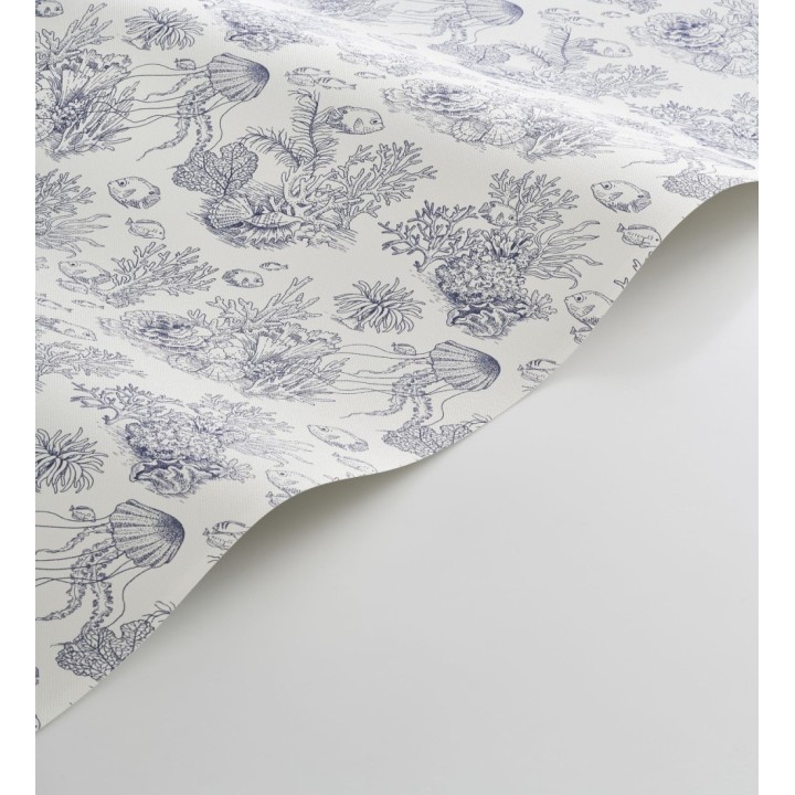 Papel pintado arrecife coralino dibujado sobre tejido de lienzo - Atlantis Abyss 684503