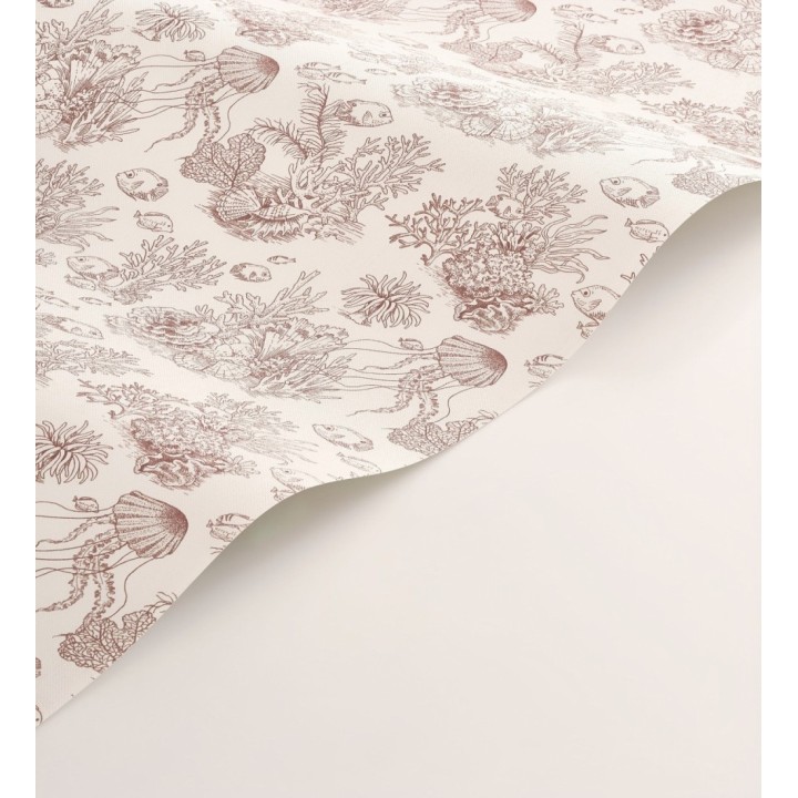 Papel pintado arrecife coralino dibujado sobre tejido de lienzo - Atlantis Abyss 684504