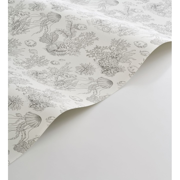 Papel pintado arrecife coralino dibujado sobre tejido de lienzo - Atlantis Abyss 684505