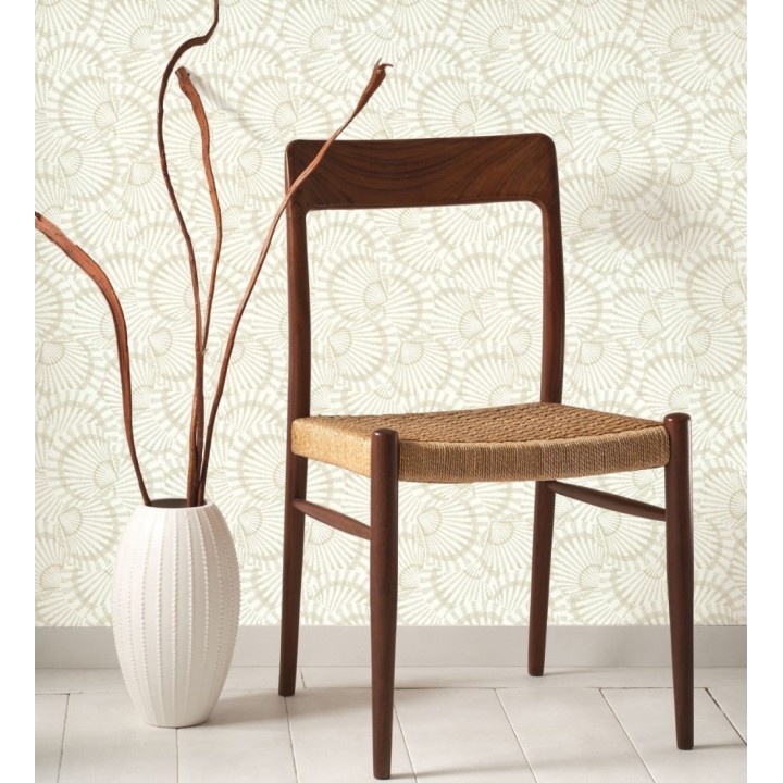 Papel pintado conchas marinas texturizadas en relieve textil - Salina Layered 684507