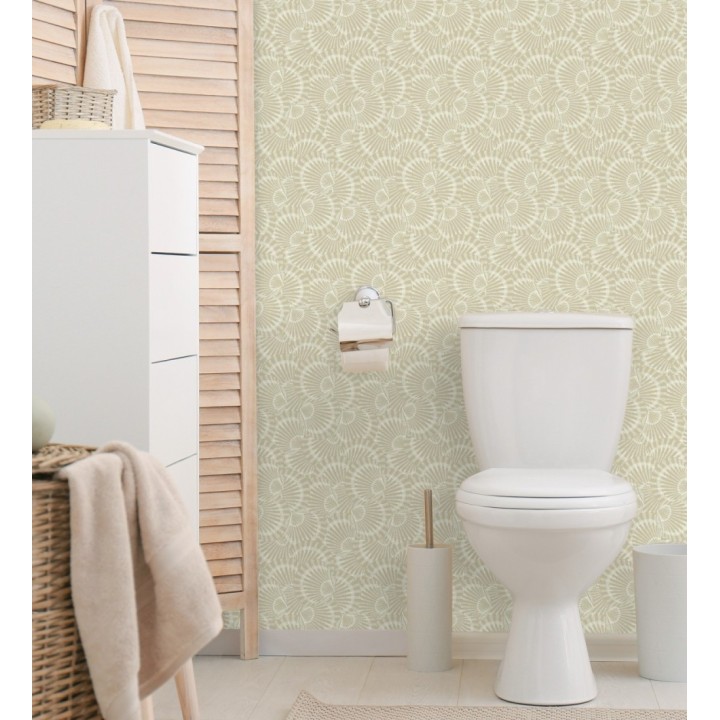 Papel pintado conchas marinas texturizadas en relieve textil - Salina Layered 684508