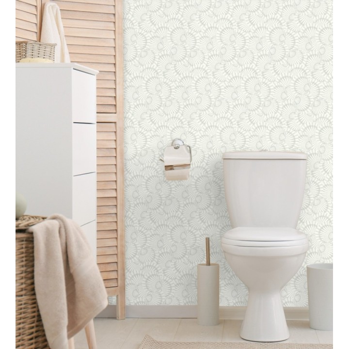 Papel pintado conchas marinas texturizadas en relieve textil - Salina Layered 684509