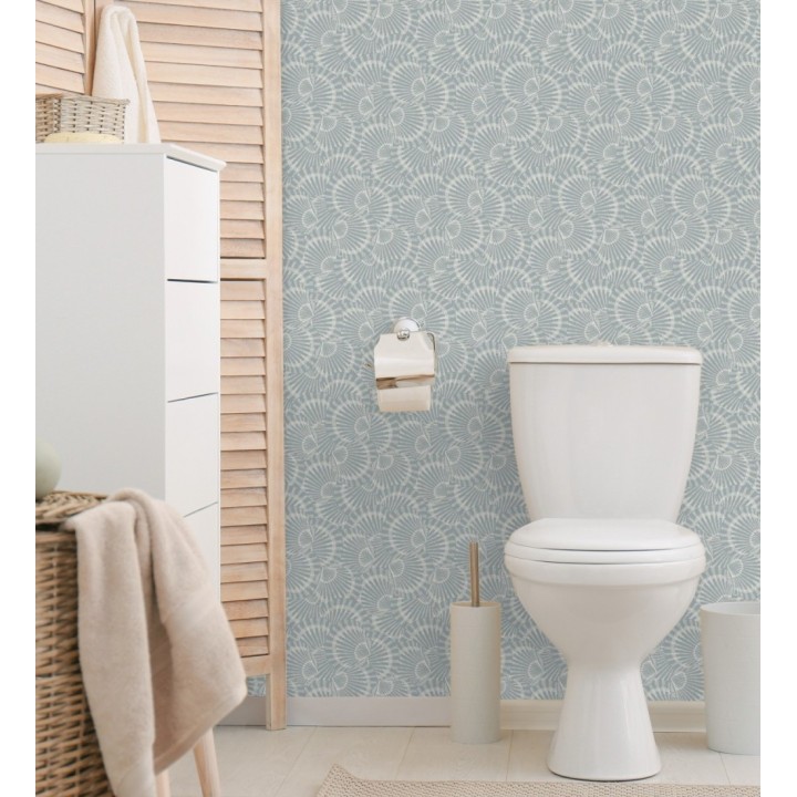 Papel pintado conchas marinas texturizadas en relieve textil - Salina Layered 684510