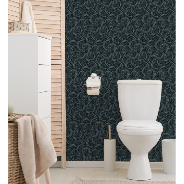 Papel pintado conchas marinas texturizadas en relieve textil - Salina Layered 684511