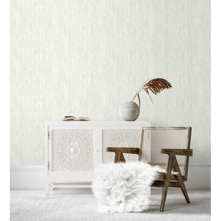 Papel pintado madera decapada beige clara rústica - Hadson Boards 684520