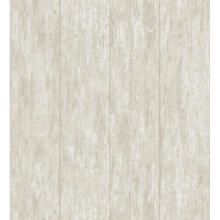 Papel pintado madera decapada beige tostada rústica - Hadson Boards 684521