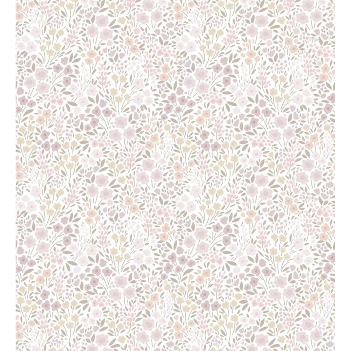 Papel pintado liberty floral mini tonos rosa empolvado - Alina Dainty 684536