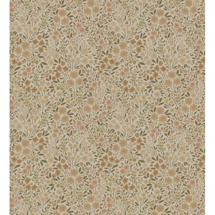 Papel pintado liberty floral mini tonos sepia - Alina Dainty 684546