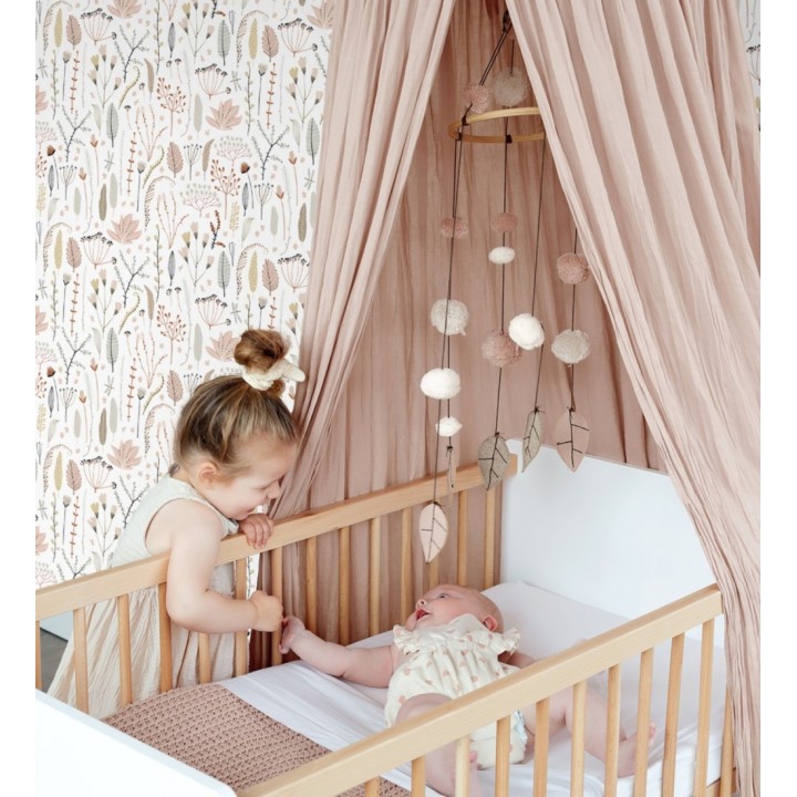 Papel pintado plumas y flores boho chic - Maya Breezy 684547