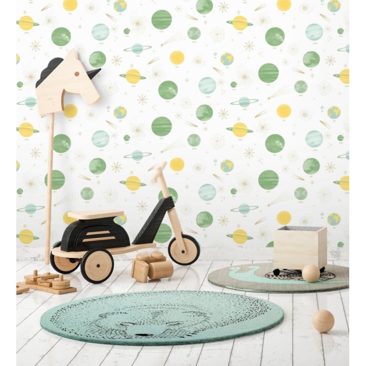 Papel pintado planetas sistema solar fondo blanco - Juno Planetary 684550