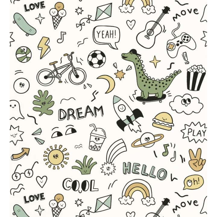 Papel pintado de emoticonos lifestyle infantil para niños - Denver Outdoor 684573