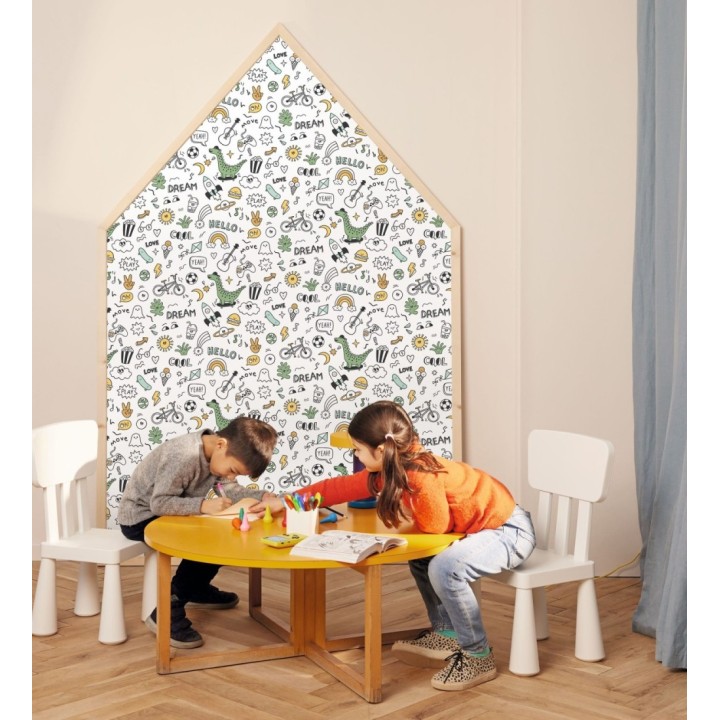 Papel pintado de emoticonos lifestyle infantil para niños - Denver Outdoor 684573