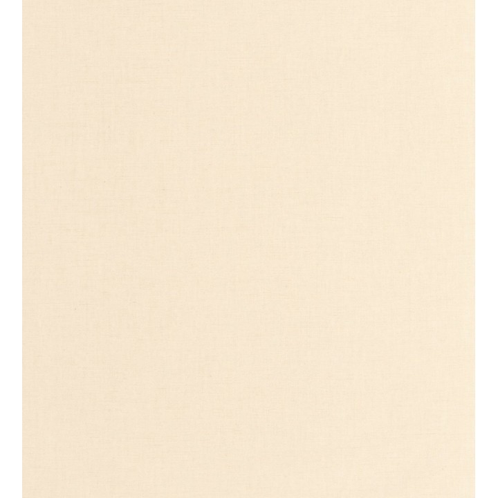 Papel pintado liso tejido de lino trama fina color crema - Batty Plain 684589