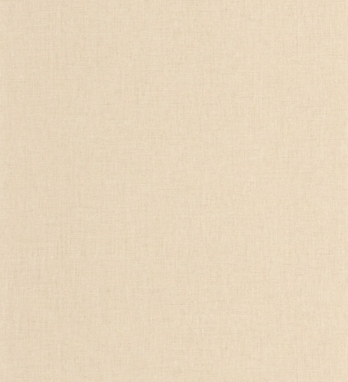 Papel pintado liso tejido de lino trama fina color beige - Batty Plain 684590