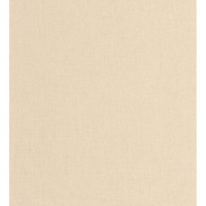 Papel pintado liso tejido de lino trama fina color beige - Batty Plain 684590