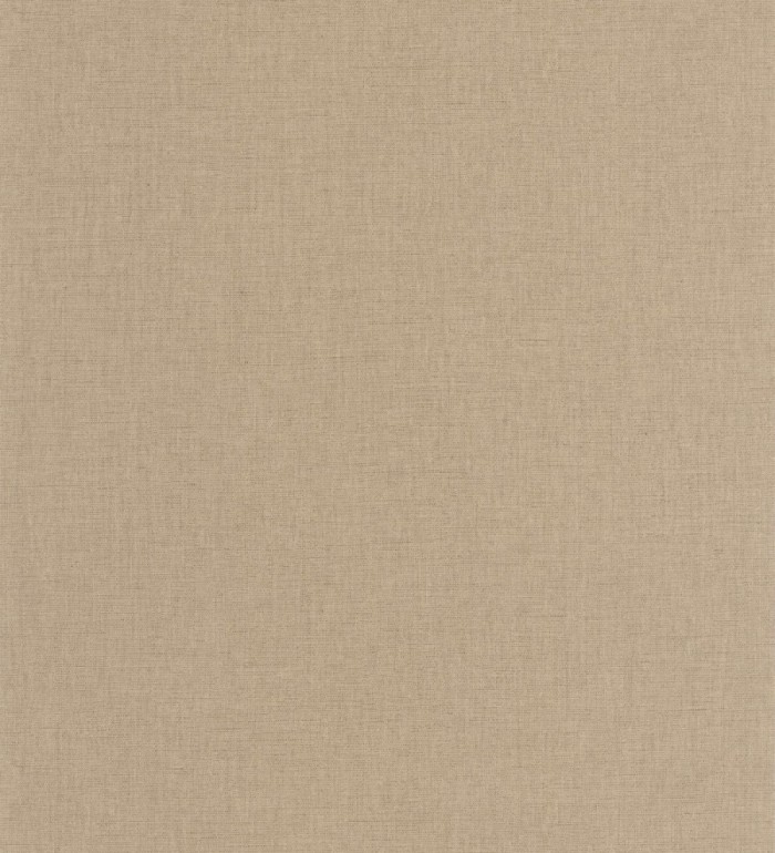 Papel pintado liso tejido de lino trama fina color taupe - Batty Plain 684591