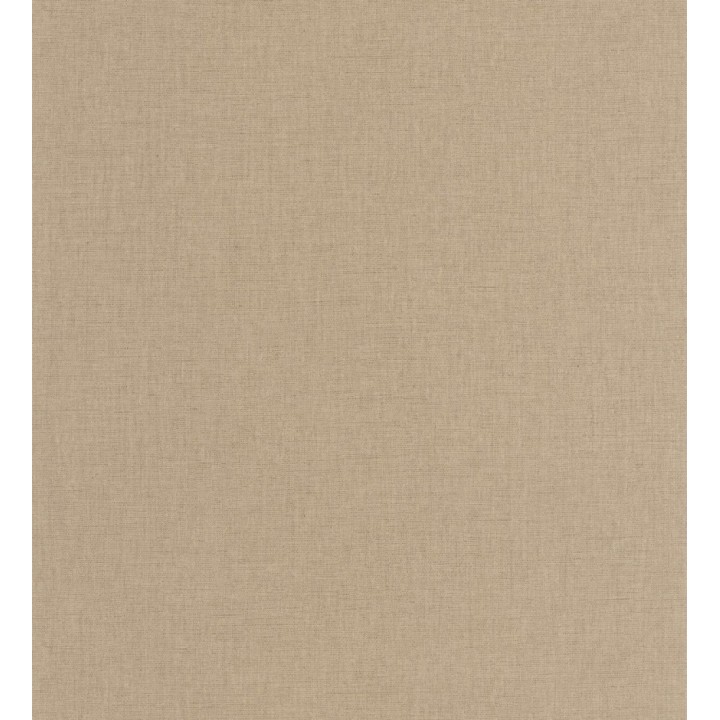 Papel pintado liso tejido de lino trama fina color taupe - Batty Plain 684591